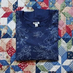 Old Navy Women's Floral Crewneck Sweatshirt